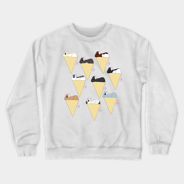 Ice Cream Rats Crewneck Sweatshirt by CaptainShivers